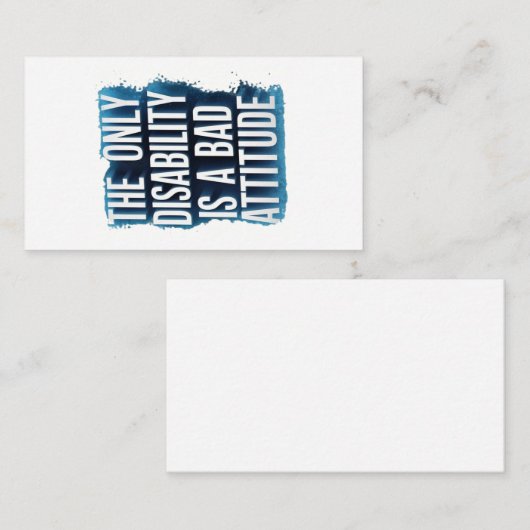 Empowerment Through Positivity / Empoderamento Atr Advieskaart (Voorkant / Achterkant)