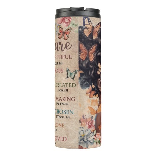 Empowerment van Afro-Amerikaanse vrouwen Thermosbeker (Achterkant)