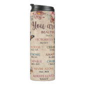 Empowerment van Afro-Amerikaanse vrouwen Thermosbeker (Geroteerd rechts)