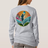 Empowerment van de mensheid met lange mouwen t-shirt (Achterkant)