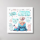 Empowerment van de vrouw inspireert positieve beve canvas afdruk (Voorkant)