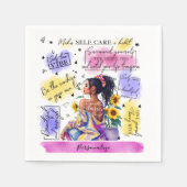 Empowerment van de vrouw inspireert positieve beve servet (Voorkant)