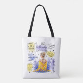 Empowerment van de vrouw inspireert positieve beve tote bag (Achterkant)