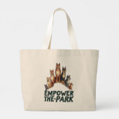 Empowerment van het park – Community Unity Grote Tote Bag (Achterkant)