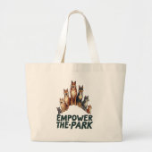 Empowerment van het park – Community Unity Grote Tote Bag (Voorkant)
