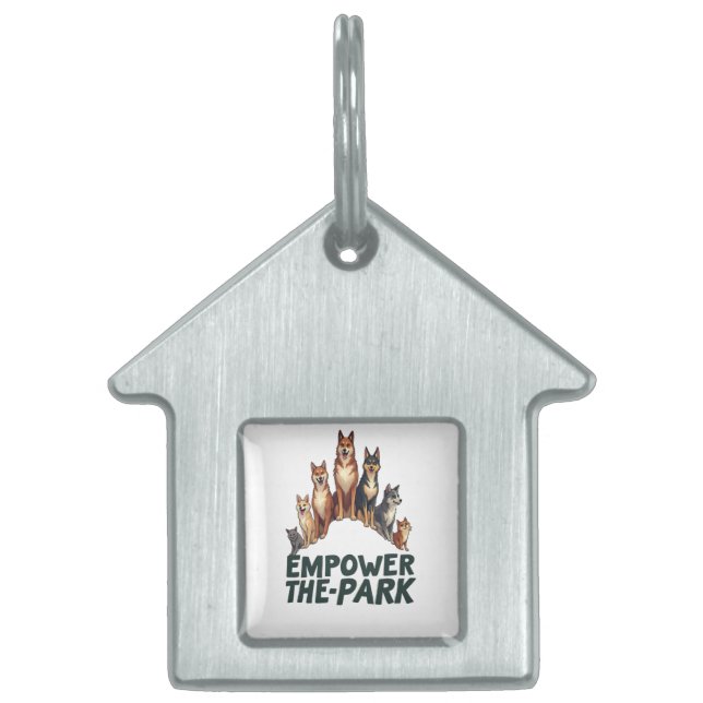 Empowerment van het park – Community Unity Huisdieren Naamplaatje (Voorkant)