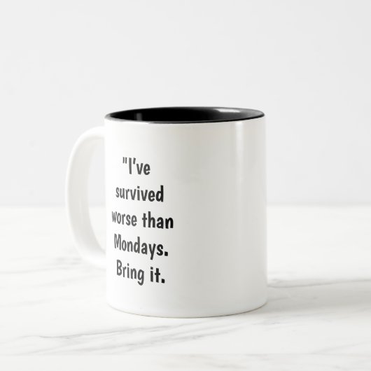 empowerment van koffie-mok, tweekleurige koffiemok (Voorkant links)