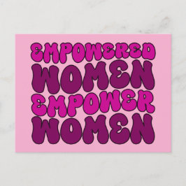 Empowerment van vrouwen feministisch briefkaart
