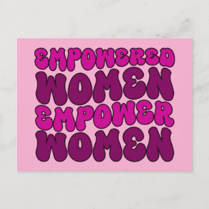 Empowerment van vrouwen feministisch briefkaart