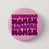 Empowerment van vrouwen feministisch ronde button 5,7 cm (Voorkant)