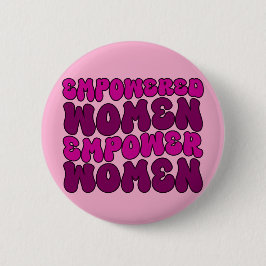 Empowerment van vrouwen feministisch ronde button 5,7 cm