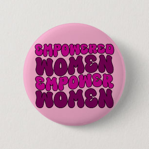 Empowerment van vrouwen feministisch ronde button 5,7 cm
