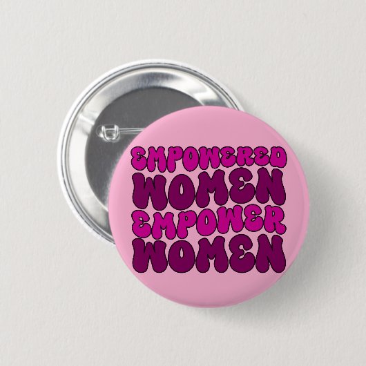 Empowerment van vrouwen feministisch ronde button 5,7 cm (Voorkant /achterkant)