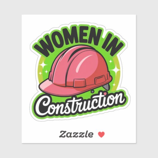 Empowerment van vrouwen in de bouw Sticker (Vel)
