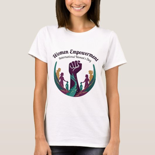 empowerment van vrouwen | Internationale Vrouwenda T-shirt (Voorkant)