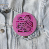 Empowerment van vrouwen. Vrouwen spreken voor zich Ronde Button 4,0 Cm (In situ)