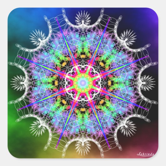 Empowerment Vierkante Sticker (Voorkant)