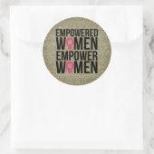 Empowerment Vrouwen Gouden Glitter Stickers (Tas)