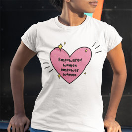 Empowerment Vrouwen Retro Positiviteit T-shirt