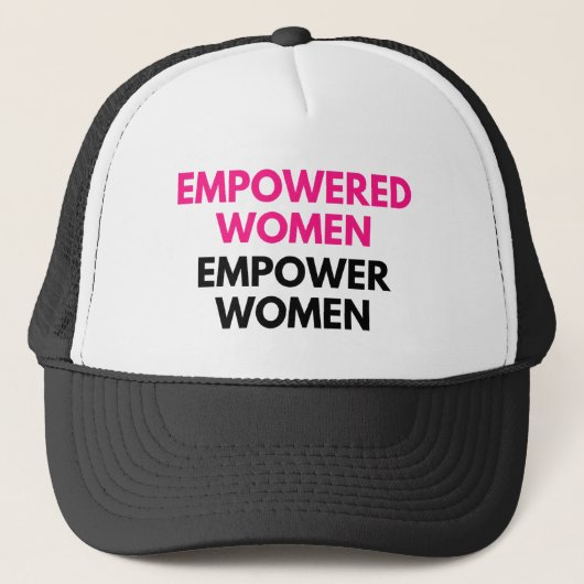 Empowerment Vrouwen Trucker Hat Pet (Voorkant)