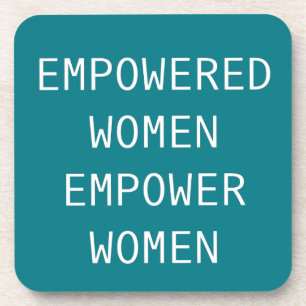 Empowervrouwen geven de Cool RBG Bier Onderzetter