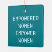 Empowervrouwen geven de Cool RBG Keramisch Ornament (Links)