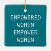 Empowervrouwen geven de Cool RBG Keramisch Ornament (Achterkant)