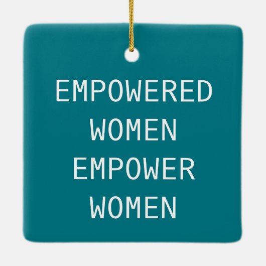 Empowervrouwen geven de Cool RBG Keramisch Ornament (Achterkant)