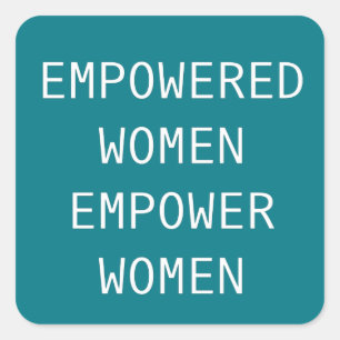 Empowervrouwen geven de Cool RBG Vierkante Sticker