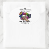 Empowring Lips Influence Your World Ovale Sticker (Tas)