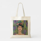 Empress Amethyst Asian Noblewoman Queen Tote Bag (Achterkant)