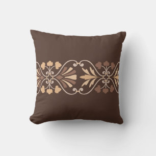 Empress Brown Pattern Pillow Kussen