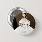 Empress Carlota Ronde Button 5,7 Cm (Voorkant /achterkant)