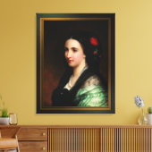 Empress Carlota van Mexico door Hermann Winterhalt Canvas Afdruk (Insitu (Woonkamer))