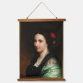 Empress Carlota van Mexico door Hermann Winterhalt Hangend Wandkleed (Voorkant)