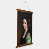 Empress Carlota van Mexico door Hermann Winterhalt Hangend Wandkleed (Gebogen)