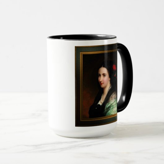 Empress Carlota van Mexico door Hermann Winterhalt Mok (Voorkant rechts)