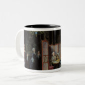 Empress Catherine the Great die een Tweekleurige Koffiemok (Voorkant links)