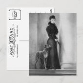 Empress Elisabeth Austria - Sissi, Sisi met hond Briefkaart (Voorkant / Achterkant)