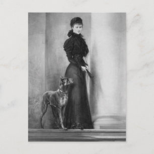 Empress Elisabeth Austria - Sissi, Sisi met hond Briefkaart