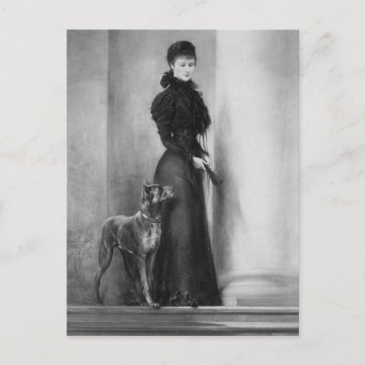 Empress Elisabeth Austria - Sissi, Sisi met hond Briefkaart (Voorkant)