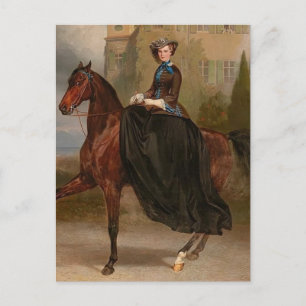 Empress Elisabeth Austria, Sissi, Sisi sidesaddle  Briefkaart