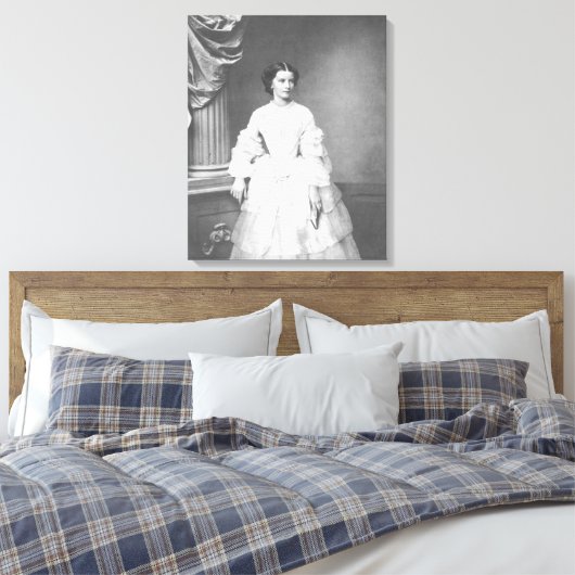 Empress Elisabeth of Austria  – Hanfstaengl Canvas Afdruk (Insitu (Slaapkamer))