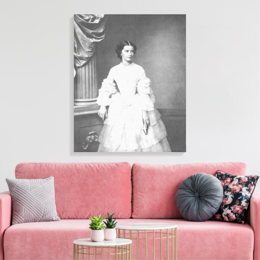 Empress Elisabeth of Austria  – Hanfstaengl Canvas Afdruk (Insitu (Woonkamer))