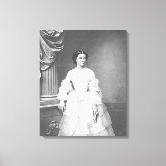 Empress Elisabeth of Austria  – Hanfstaengl Canvas Afdruk (Voorkant)