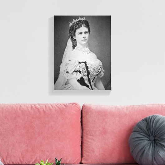 Empress Elisabeth of Austria Hungary Canvas Afdruk (Insitu (Woonkamer))