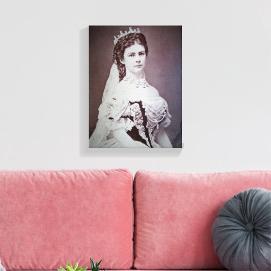 Empress Elisabeth of Austria Hungary Canvas Afdruk (Insitu (Woonkamer))