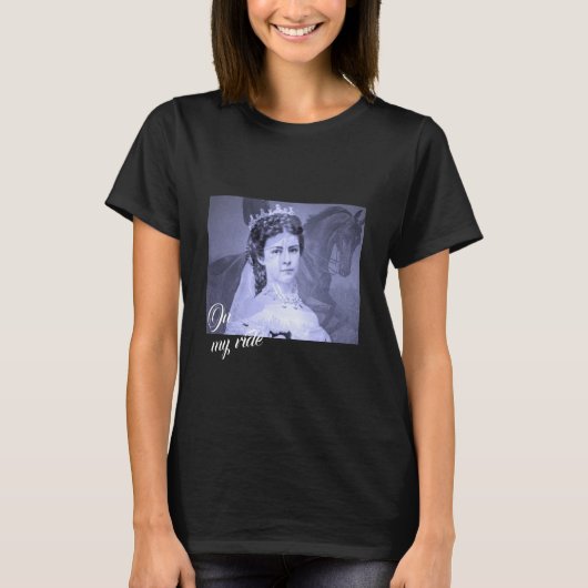 Empress Elisabeth of Austria on horse – Sisi T-shirt (Voorkant)