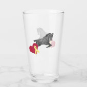 Empress Elisabeth on horse Glas (Achterkant)