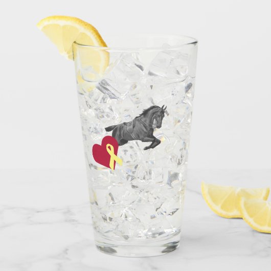 Empress Elisabeth on horse Glas (Voorkant ijs)